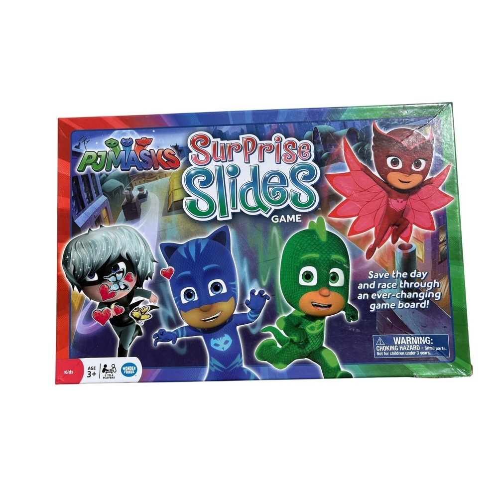 PJ Masks Surprise Slides Board Game Wonder Forge Kids‎ Strategy Race Game 2017